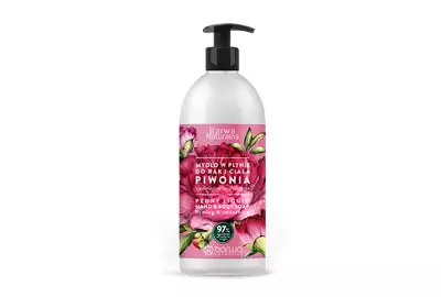 Barwa Naturalna Mydło w płynie do rąk i ciała piwonia ujędrniająco-wygładzające 500ml