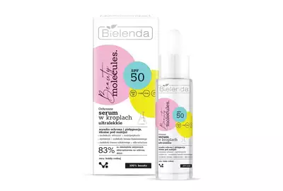 Bielenda Beauty Molecules Molekularne Serum w Kroplach Ultralekkie SPF50+ 30ml
