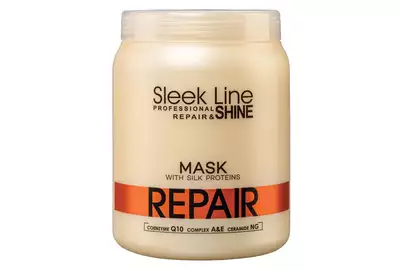 STAPIZ SLEEK LINE REPAIR Zestaw maska + szampon 2x1000ml