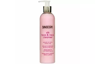 Bingospa Silk Mleczko do mycia twarzy i szyi z jedwabiem 300ml
