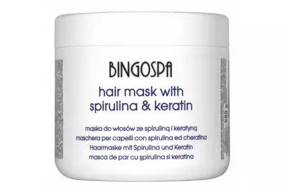 BingoSpa Maska do włosów spirulina i keratyna 500g