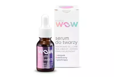 SYLVECO Wow Serum do twarzy Niacynamid 5%, Cynk, Sok z brzozy, Ksylitol, Kwas Hialuronowy 15ml