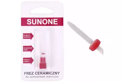 SUNONE Frez ceramiczny do hybryd, żeli, akryli - szczelinowy delikatny