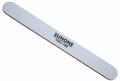 SunOne Pilnik do paznokci Biały Prosty 100/180 do manicure