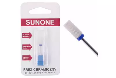 SUNONE Frez ceramiczny do hybryd, żeli, akryli - walec średni
