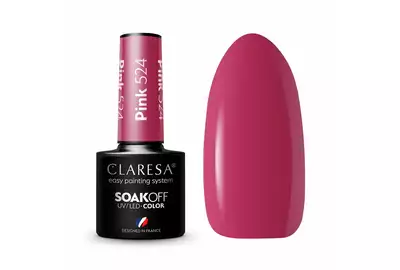 Claresa Lakier hybrydowy Pink 524 Soak Off UV/LED 5g