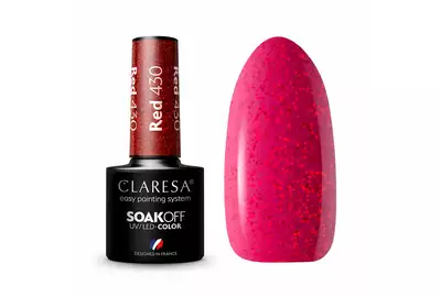 Claresa Lakier hybrydowy Red 430 SoakOff UV/LED 5g