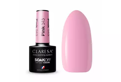 Claresa Lakier hybrydowy Pink 513 Soak Off UV/LED 5g