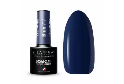 Claresa Lakier hybrydowy Blue 717 Soak Off UV/LED 5g