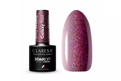 Claresa Lakier hybrydowy Galaxy Red SoakOff UV/LED 5g
