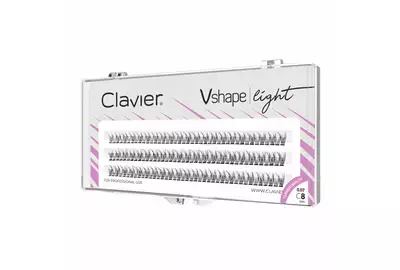 Clavier V-Shape Light Sztuczne rzęsy kępki C-8mm