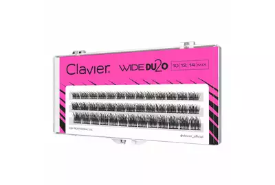 Clavier Wide DU2O Sztuczne rzęsy kępki MIX C-10-12-14mm
