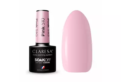 Claresa Lakier hybrydowy Pink 510 Soak Off UV/LED 5g