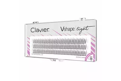 Clavier V-Shape Light Sztuczne rzęsy kępki C-14mm