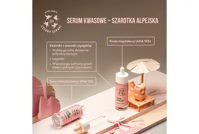 Mydlarnia Cztery Szpaki Serum kwasowe - Szarotka alpejska 30ml