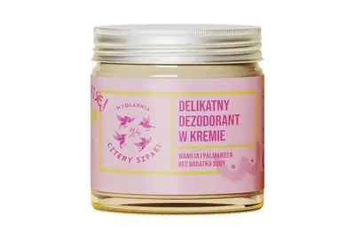 Cztery Szpaki Mydlarnia Delikatny dezodorant w kremie - wanilia i palmaroz 60ml