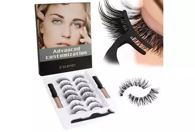 Eyelash Rzęsy Magnetyczne Zestaw 7 par + 2x Eyeliner + Pęseta