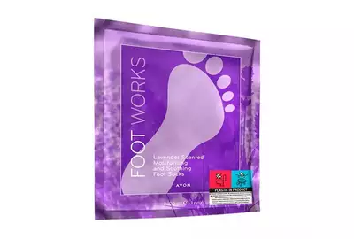Avon Foot Works Skarpetki nawilżające Lawenda 1 para