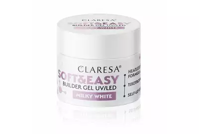 Claresa Soft&amp;Easy Builder Gel UV/LED Żel budujący - MILKY WHITE 12g