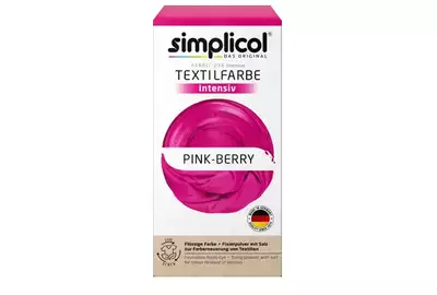 SIMPLICOL Barwnik do tkanin - INTENSYWNY RÓŻ PINK BERRY (400g+150ml)