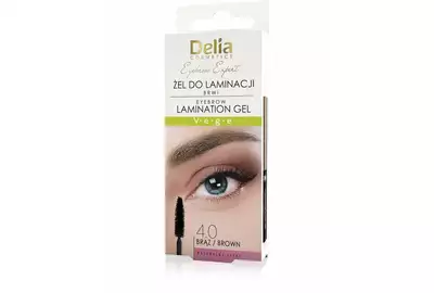Delia Eyebrow Expert Żel do laminacji brwi 4.0 brąz wegański 4ml