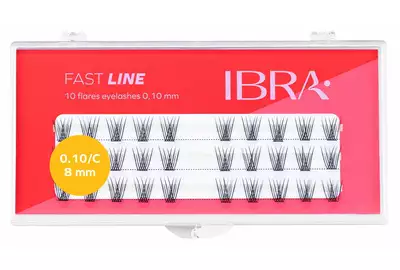 Ibra Fast Line Sztuczne rzęsy kępki C0.10 8mm