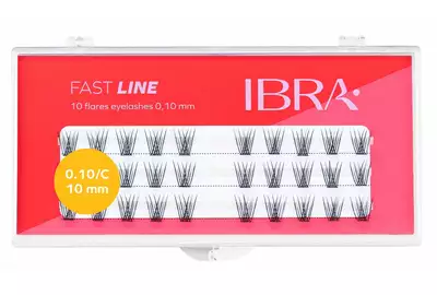 Ibra Fast Line Sztuczne rzęsy kępki C0.10 10mm