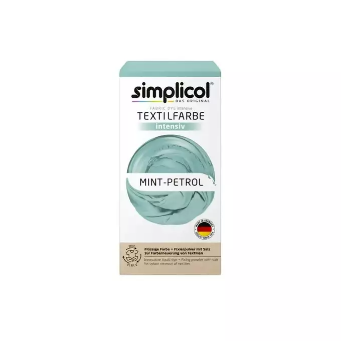 SIMPLICOL Barwnik do tkanin - Mint Petrol (400g+150ml)