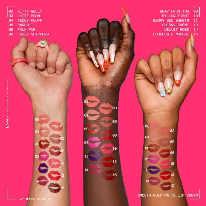 Nyx Smooth Whip Pomadka w płynie 13 Cherry Creme 4ml