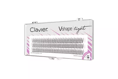 Clavier V-Shape Light Sztuczne rzęsy kępki C-16mm