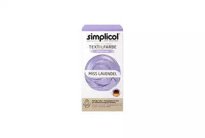 SIMPLICOL Barwnik do tkanin - Intensywny lawendowy (400g+150ml)
