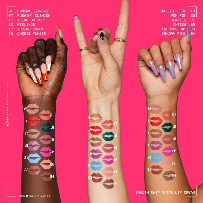 Nyx Smooth Whip Pomadka w płynie 13 Cherry Creme 4ml