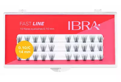 Ibra Fast Line Sztuczne rzęsy kępki C0.10 12mm