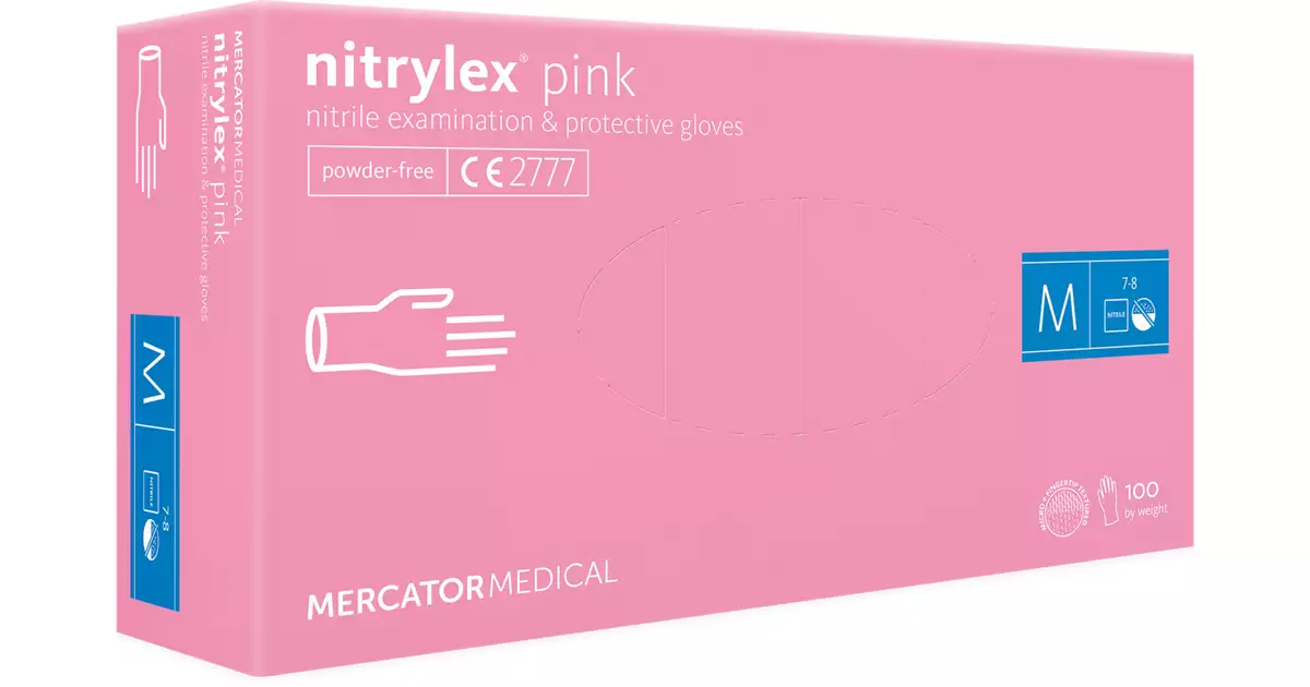 Mercator Nitrylex guanti monouso in nitrile nero 100 pz. – taglia L