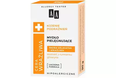 OC AA Kojenie Podrażnień Mydło pielęgnujące z ekstraktem z rumianku i gliceryną - Skóra delikatna i wrażliwa 90g
