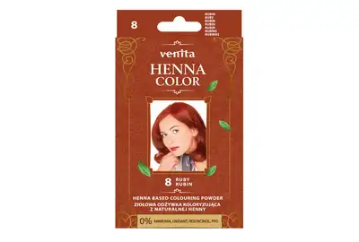 Venita Henna Color Ziołowa odżywka koloryzująca z henną do włosów - 8 Rubin 25g