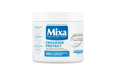 Mixa Ceramide Protect Nawilżający krem ochronny - skóra bardzo sucha - twarz ciało dłonie 400ml