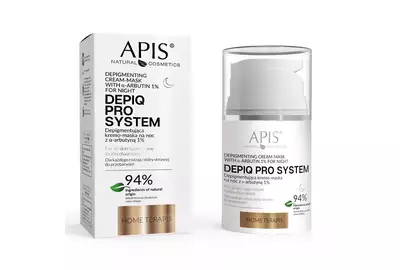 Apis DEPIQ PRO SYSTEM Depigmentująca kremo-maska na noc z α-arbutyną 1% 50ml