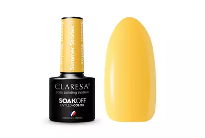 Claresa Lakier hybrydowy Summer Stories Zestaw 4 + 5 + 6 + 7 SoakOff UV/LED 4x5g