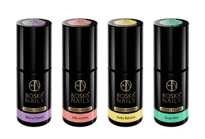 Boska Nails Lakier hybrydowy Pastel Fruit Zestaw 452 + 453 + 454 + 455 4x6ml