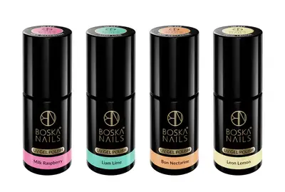 Boska Nails Lakier hybrydowy Pastel Fruit Zestaw 456 + 457 + 458 + 459 4x6ml