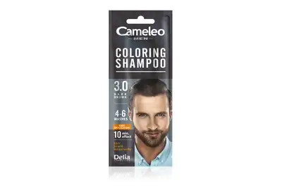 Delia Cameleo Men Coloring Shampoo Szamponetka koloryzująca dla mężczyzn - 3.0 Dark Brown 15ml