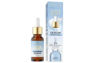 Eveline Super Duet Serum nawilżające z kwasem hialurownowym 2% Dzień/Noc 18ml