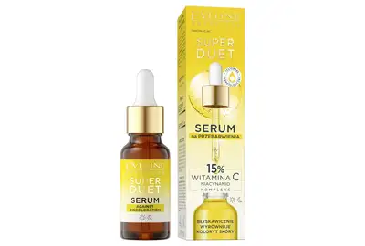 Eveline Super Duet Serum na przebarwienia 15% Witamina C Dzień/Noc 18ml