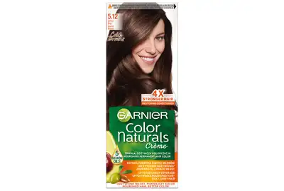 Garnier Color Naturals Farba do włosów - 5.12 Zimny Brąz (60ml+40ml+12ml)