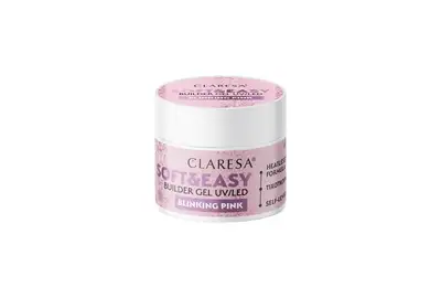 CLARESA ŻEL BUDUJĄCY SOFT&amp;EASY BLINKING PINK 12G